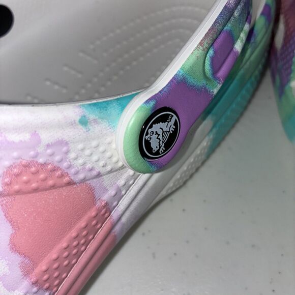 New! CROCS Classic Tie Dye Graphic Clog Unisex Size Mens Size 13, Womens 15 NWOT - Picture 3 of 4